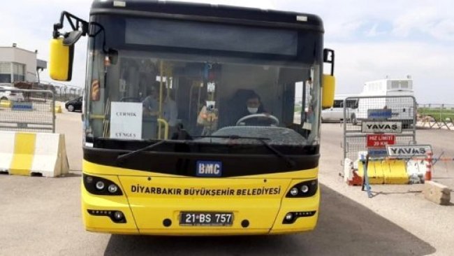 Diyarbakır'da toplu taşıma seferleri geçici olarak durduruldu