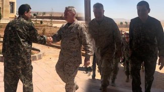 DSG Komutanı Mazlum Abdi, CENTCOM Komutanı ile görüştü