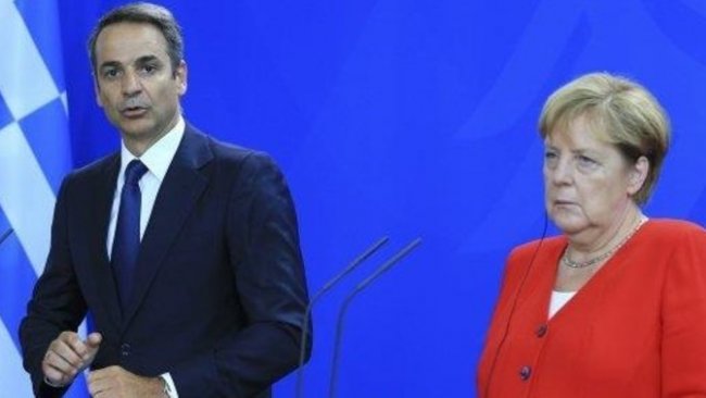 Erdoğan'dan sonra Miçotakis de Merkel ile görüştü