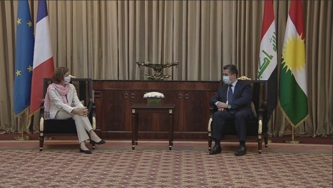 Başbakan Barzani, Fransa Savunma Bakanı ile bir araya geldi