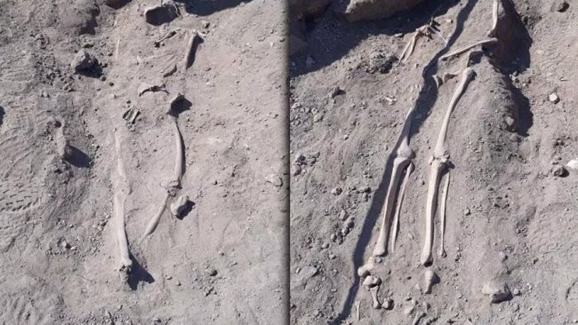 Diyarbakır surlarında insan kemikleri bulundu