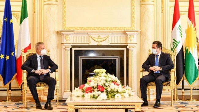 Başbakan Barzani, İtalya Savunma Bakanı  Guerini’yi kabul etti