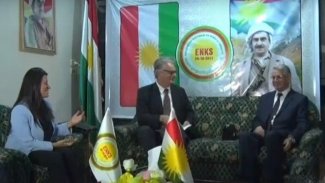 Rojava’da bulunan İsveç Dışişleri Bakanlığı heyeti ENKS'yi ziyaret etti