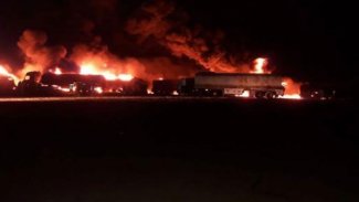 Cerablus’ta akar yakıt sevkiyatı'na balistik füzelerle saldırı