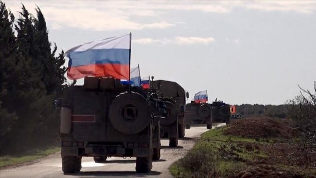 Suriye'de Rus panzerinin geçişi sırasında patlama