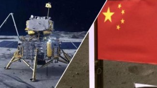 Çin Ay'a bayrak dikti