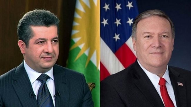 Mesrur Barzani ve Mike Pompeo telefonda görüştü