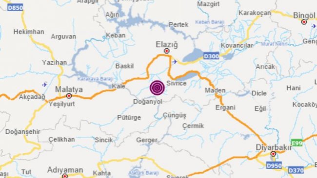 Elazığ’da 4.2 büyüklüğünde deprem