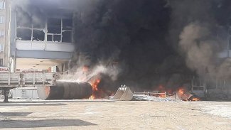 Adıyaman'da yakıt tankında patlama