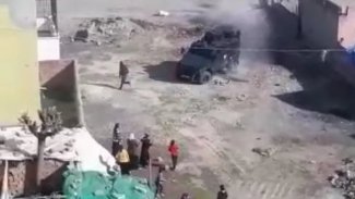 Batman'da zırhlı araç bir kişiyi kovaladı