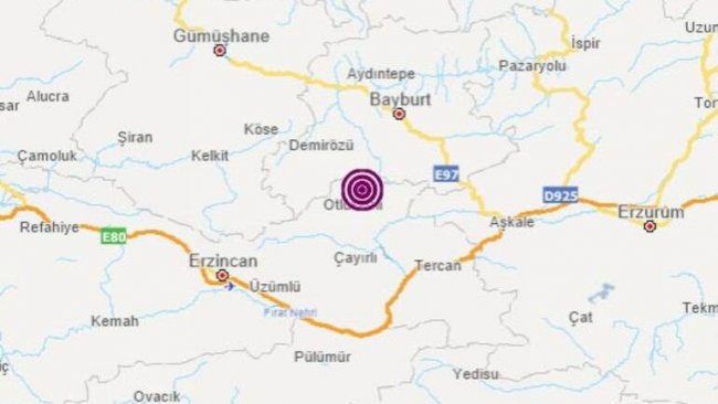 Erzincan'da deprem