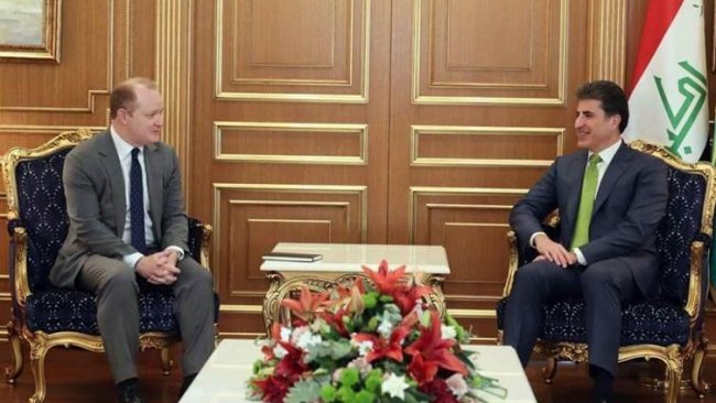 Neçirvan Barzani, ABD Temsilcisi Godfrey'i kabul etti
