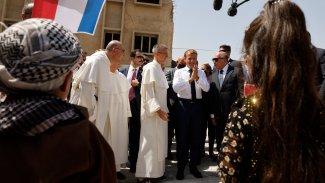 Fransa Cumhurbaşkanı Macron Musul’da