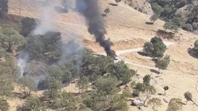 Türk Savaş uçakları Kandil’de bir aracı hedef aldı!