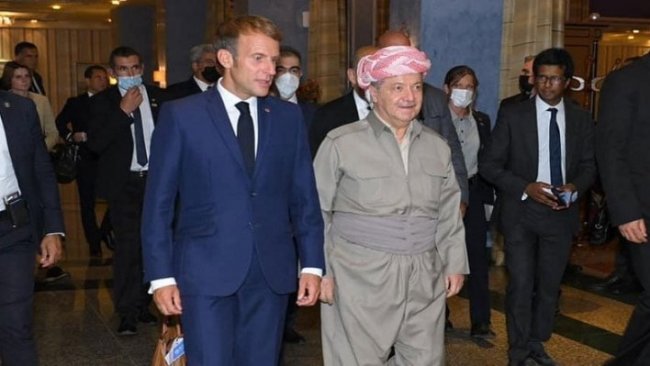 Macron’dan Barzani’ye: 30 yılda iki halkımız özel bir tarihi paylaştı