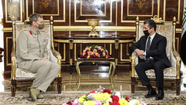 Başbakan Barzani, Uluslararası Koalisyon komutanını kabul etti