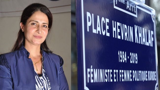 Rojava­'da katledilen Kürt siyasetçi Hevrin Halef'in adı Fransa'da bir meydanda yaşayacak