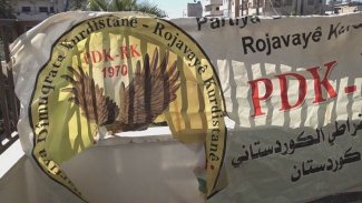 Kamışlo'da PDK-RK'nin ofisi yakıldı