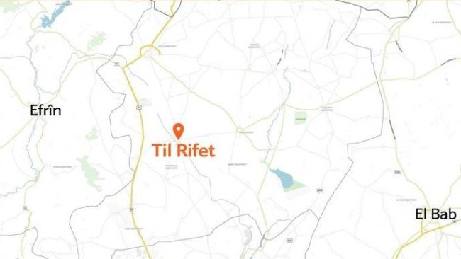 Tel Rıfat'a havadan broşür atıldı!