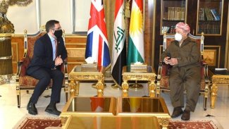 Başkan Mesud Barzani İngiliz büyükelçi ile bir araya geldi