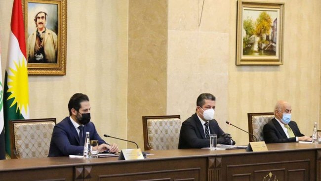 Kürdistan Bölgesi Bakanlar Kurulu Mesrur Barzani başkanlığı'nda toplandı