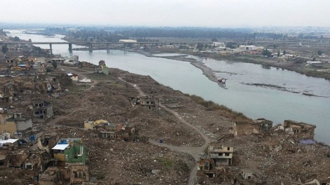 ABD-İran ittifakının yerle bir ettiği Musul kenti halen harabe
