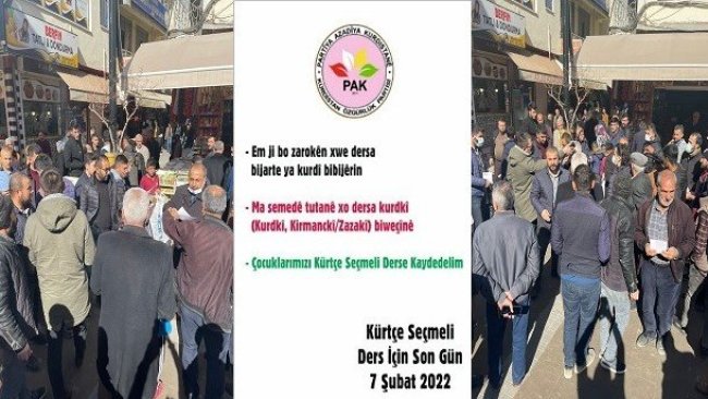 Mardin’in Kızıltepe İlçesi’nde Polisler PAK’ın Kürtçe Seçmeli Ders Broşürlerini Dağıtımına Müdahale Etti