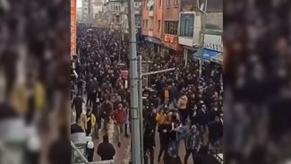 Ağrı'da elektrik zammı protestosu