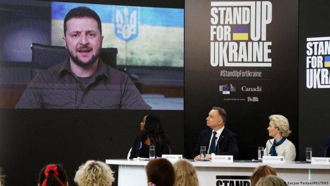 Ukrayna için 10 milyar euro toplandı