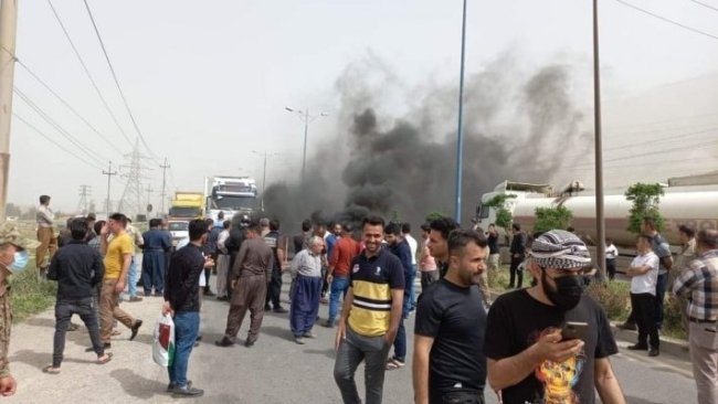 Süleymaniye'de çevre koruma çalışanları YNK'ya karşı yeniden protesto gösterileri başlattı