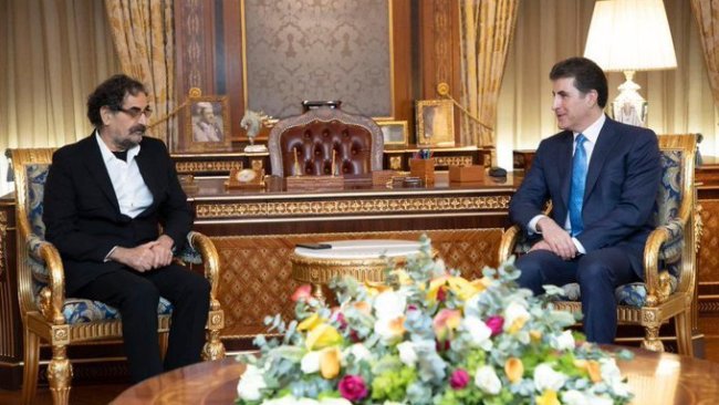 Başkan Neçirvan Barzani, Kürt sanatçı Şehram Nazeri’yi kabul etti
