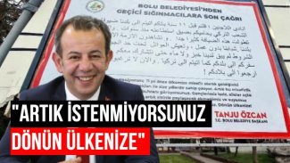 Tanju Özcan’dan sığınmacılara 'son çağrı'