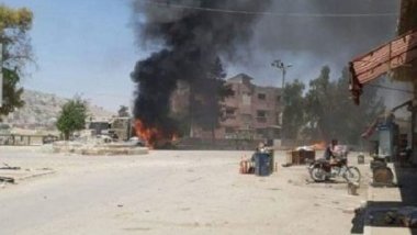 Afrin'de patlama: 2 yaralı