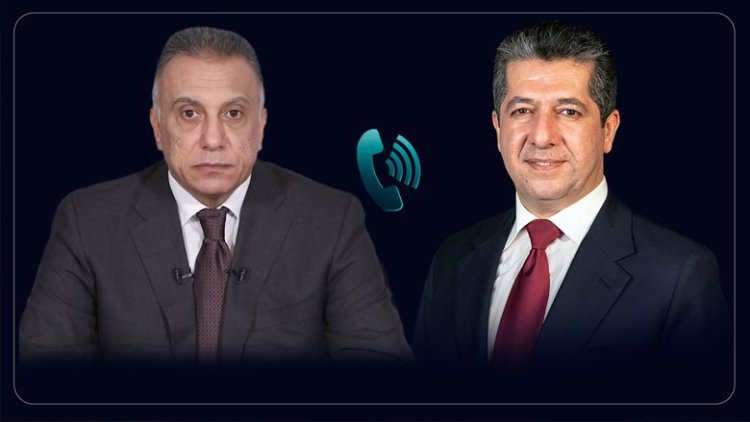 Kazimi, Erbil saldırısı sonrası Başbakan Mesrur Barzani'yi aradı