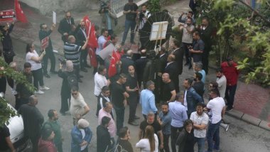 HDP Genel Merkezi önünde provokasyon girişimi