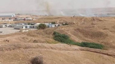 Çemçemal 'deki doğalgaz sahası yine roketlerin hedefi oldu