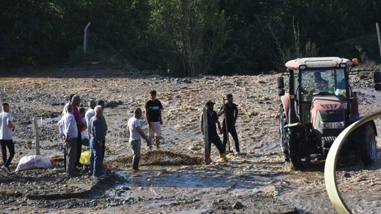 Batman’da 120 ton buğday suya kapıldı