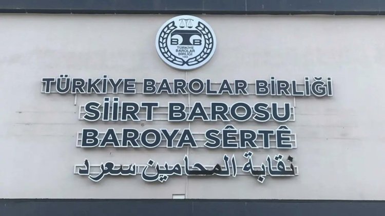 Siirt Barosu’ndan 3 dilli tabela
