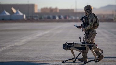 ABD askeri üssünde robot köpekler iş başında