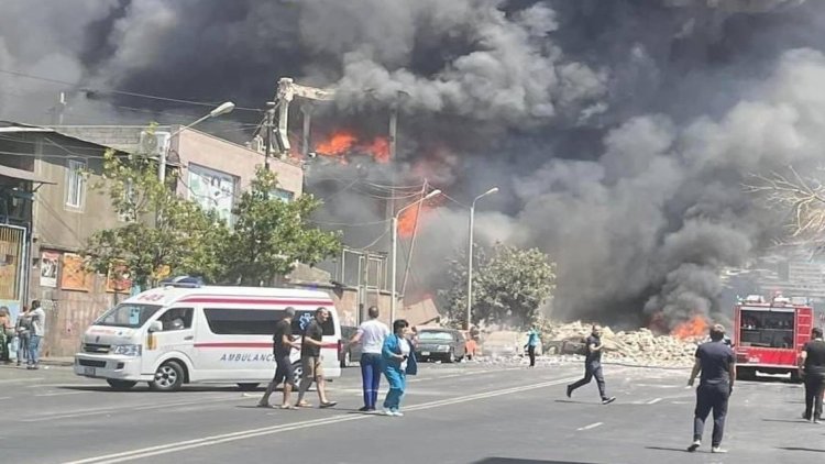 Erivan'da şiddetli patlama