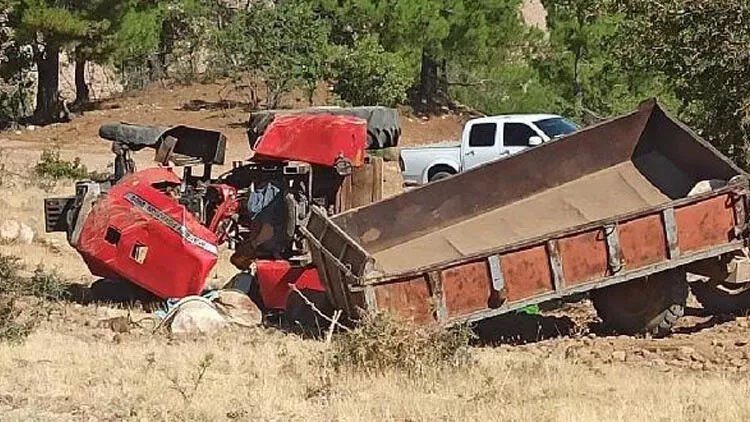 Adıyaman'da traktör devrildi: 1 ölü, 8 yaralı