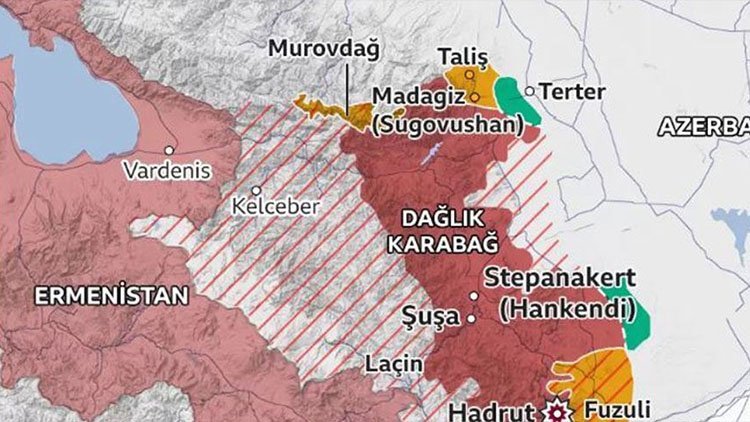 Laçin şehri Azerbaycan'ın kontrolüne geçti