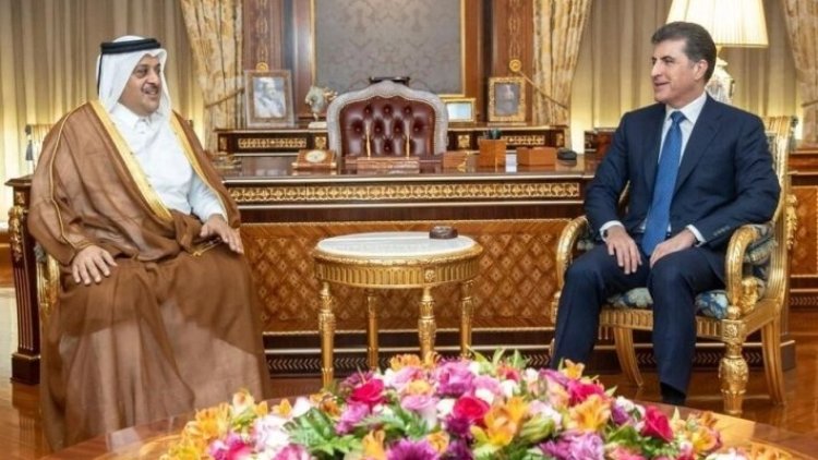  Neçirvan Barzani, Katar’ın Irak Büyükelçisi'ni ağırladı