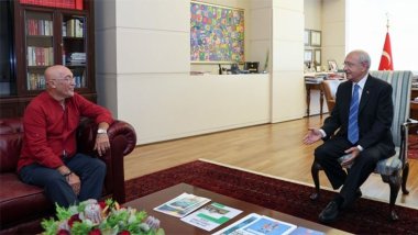 Kılıçdaroğlu, Musa Anter'in oğlu Dicle Anter ile görüştü