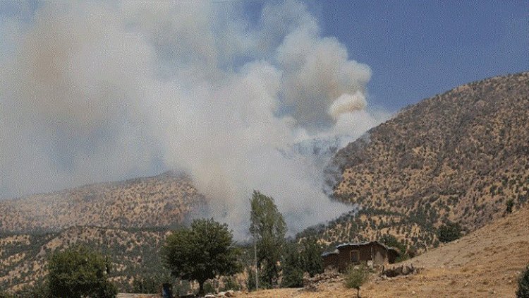 TSK'ya ait savaş uçakları Duhok kırsalını bombaladı