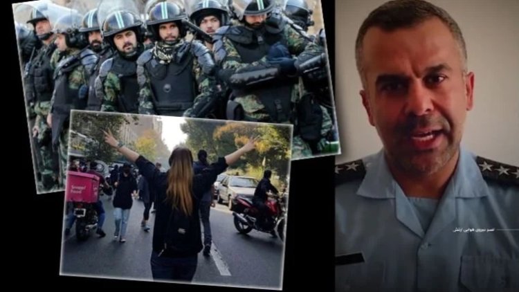 İranlı subaydan 'Jina Emini' eylemcilerine destek