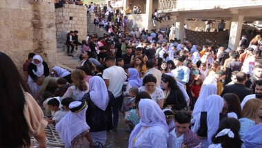 Dünyanın dört bir yanından gelen Ezidi Kürtler, Laleş’i ziyaret etti