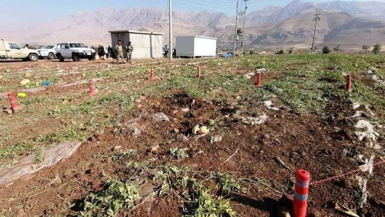 Halepçe'nin Xurmal bölgesine füze düştü