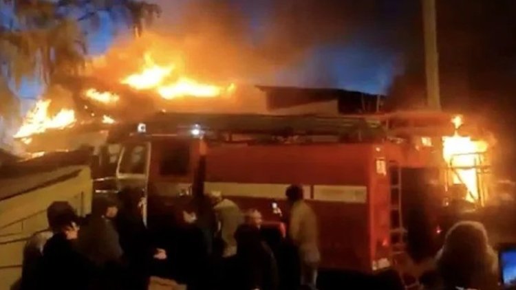Rusya’da mühimmat fabrikasında yangın