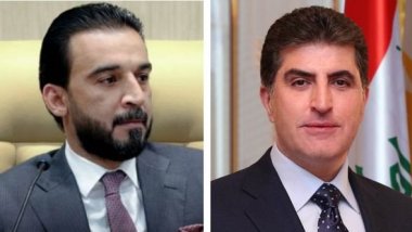 Irak Meclis Başkanı Halbusi ile Neçirvan Barzani görüştü